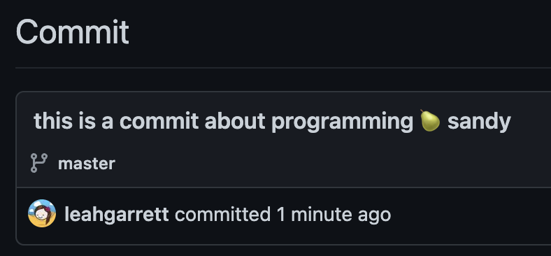 pear commit